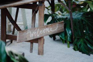 Welcome sign- signage for your wedding