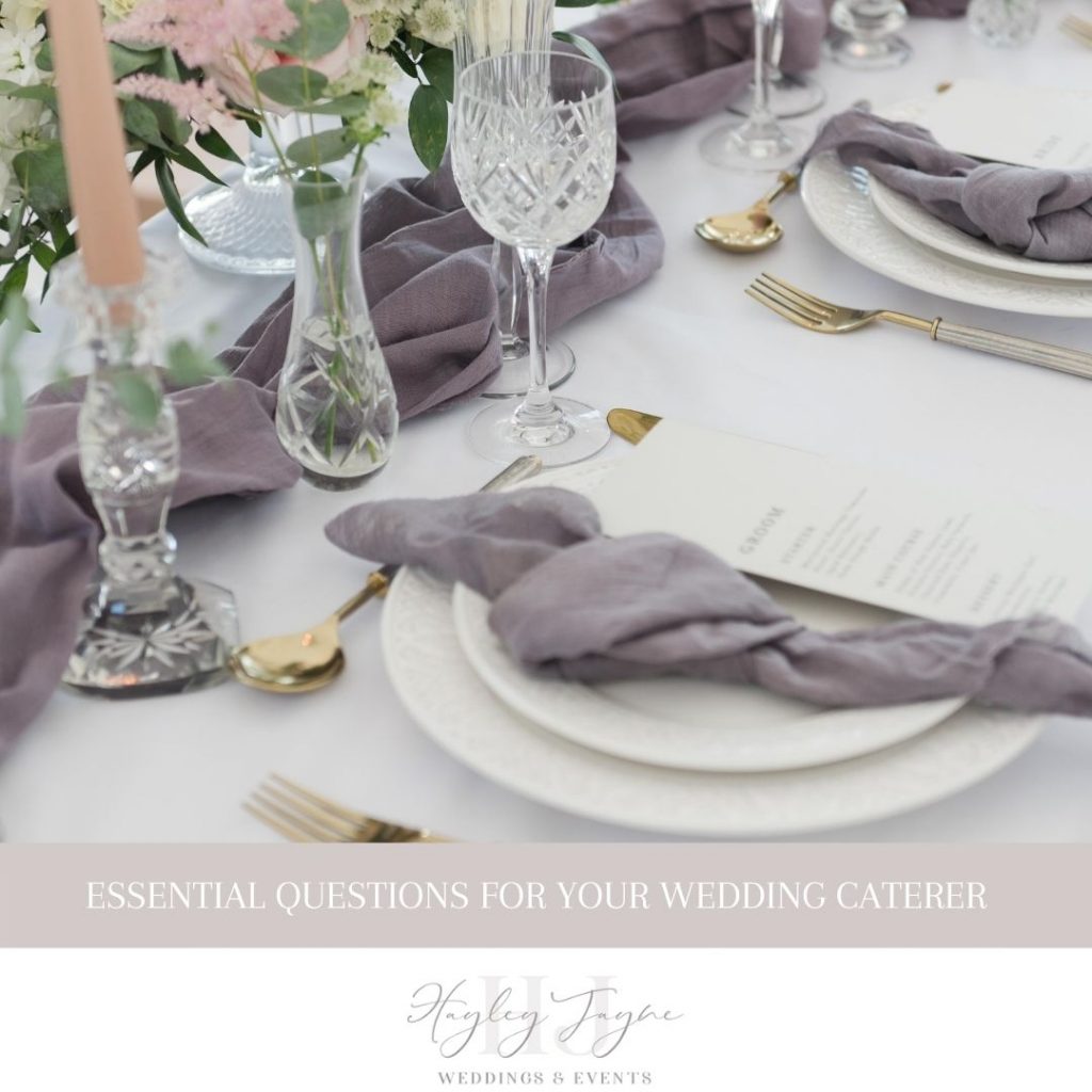Choosing your wedding caterers | Essex Wedding Planner